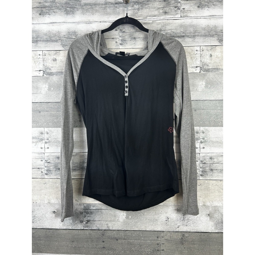 Fox Racing Women's Large 1/4 Button Up Hoodie